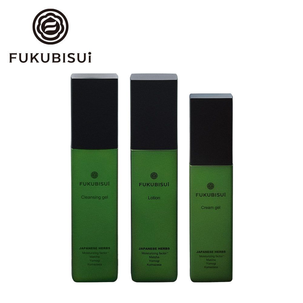 FUKUBISUI matcha デビューセット(ローション、クリームジェル、クレンジングジェル)